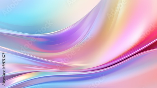Iridescent colors in smooth wavy shapes