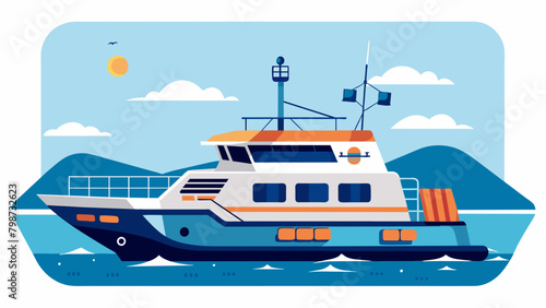 A solarpowered research vessel equipped with advanced technology for tracking ocean pollution and identifying areas in need of conservation
