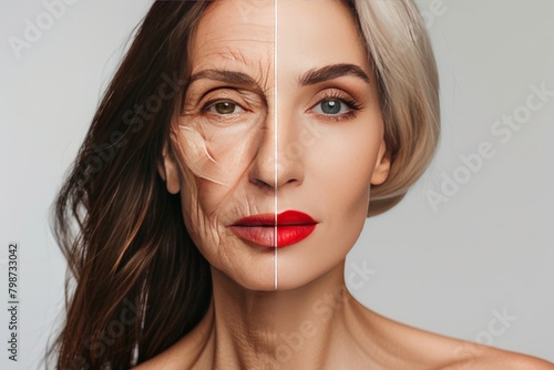 Youthful duality in aging prevention emphasizes psychological vitality, transforming youthful complexions strategic split-screen interventions.