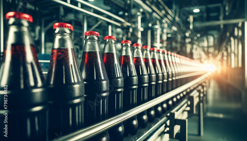 Soft drink production factory photo