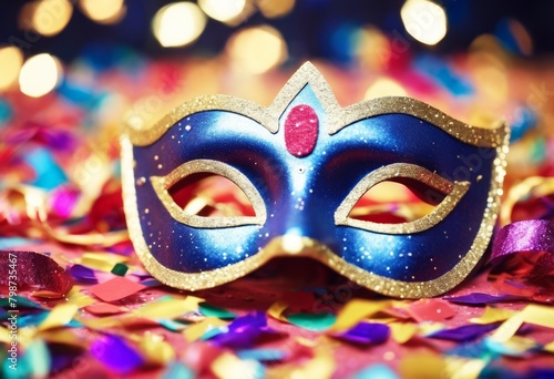 'confetti glitter party mask a background carnival masquerade holiday glistering festival venetian gold venice celebration costume traditional decoration mardi g'