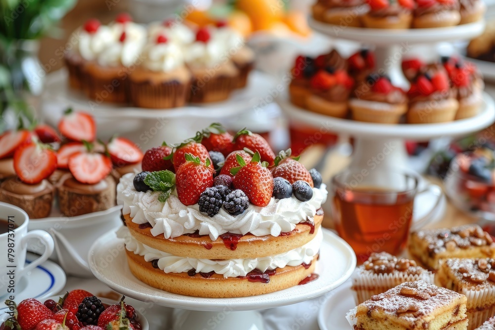 Afternoon tea at the hotel professional photography Afternoon tea at the hotel professional photography
