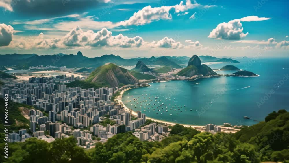 Blogspot Rio Panoramic View Behold the awe-inspiring panoramic view of a vibrant city meeting the ...