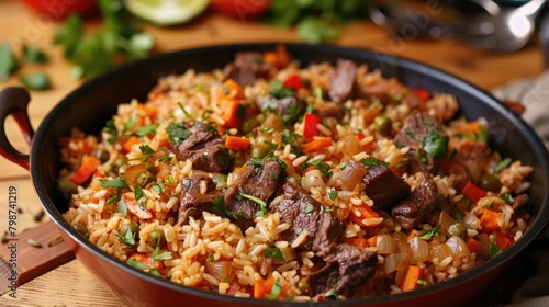 Tasty beef and rice dish