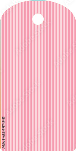 Decorated label - base - modern style vector graphics - striped pink - ideal as a package sealer, gift tag, jam, liquor, card, vases, bottles, for cricut, sublimation, cutting plotter