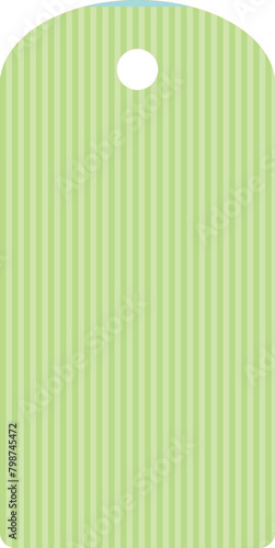 Decorated label - base - modern style vector graphics - striped green - ideal as a package sealer, gift tag, jam, liquor, card, vases, bottles, for cricut, sublimation, cutting plotter