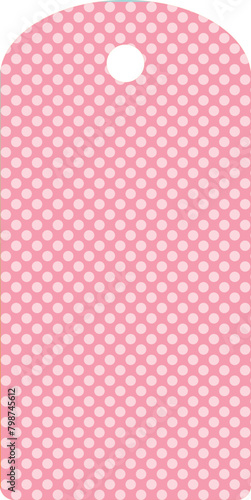 Decorated label - base - modern style vector graphics - pink with dots - ideal as a package sealer, gift tag, jam, liquor, card, vases, bottles, for cricut, sublimation, cutting plotter