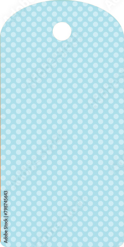 Decorated label - base - modern style vector graphics - light blue with dots - ideal as a package sealer, gift tag, jam, liquor, card, vases, bottles, for cricut, sublimation, cutting plotter