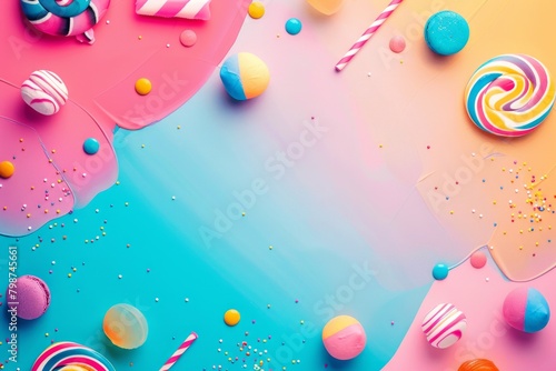 abstract background for June: Candy Month  photo