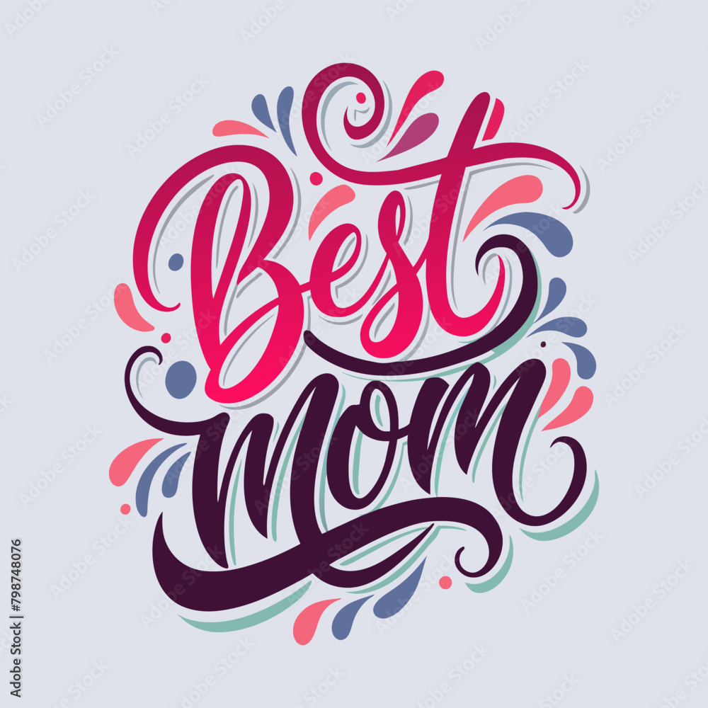 Best mom typography vector design Best mom typography vector design