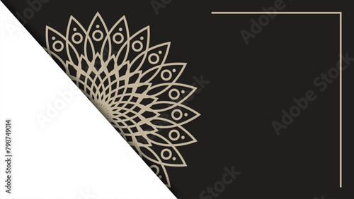Creative luxury decorative mandala background. Mandala for print, poster, cover, brochure, flyer, banner ,wedding card (ID: 798749014)