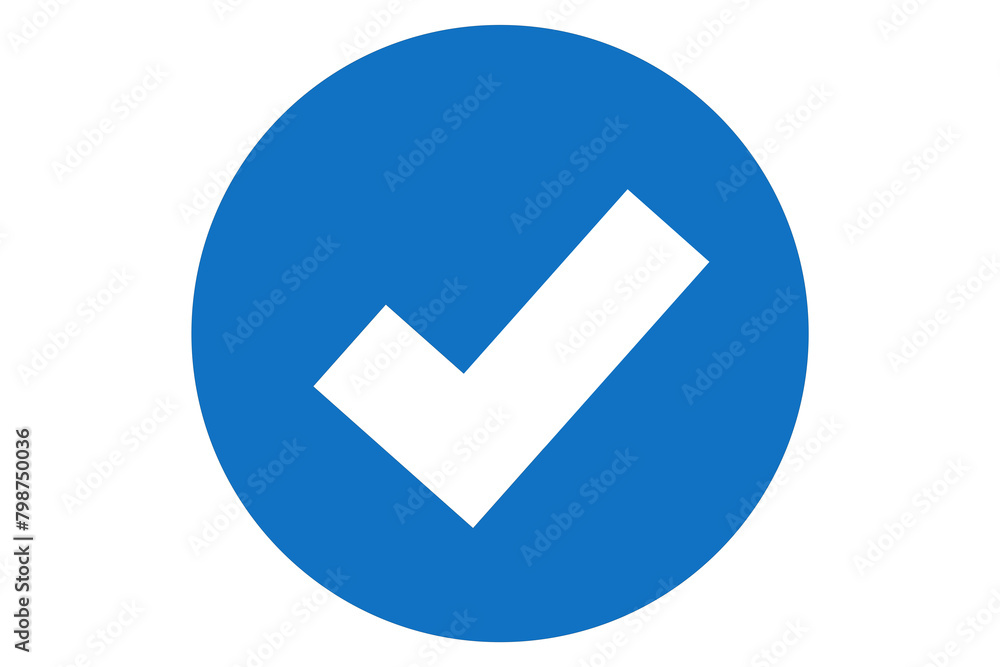 Blue white check mark icon button transparent png file type Blue white check mark icon button transparent png file type