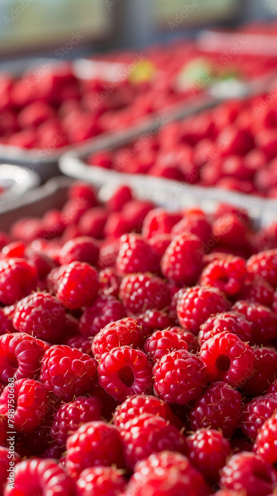 A flat lay composition of a raspberry field, emphasizing the texture and vibrant details of the berries and their natural setting.
A flat lay composition of a raspberry field, emphasizing the texture and vibrant details of the berries and their natural setting.