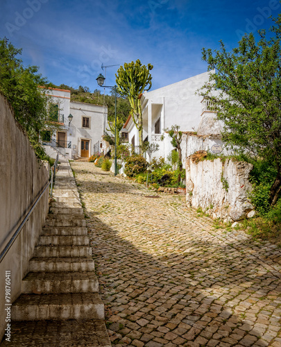 street in the old town,  Alte, Algarve, Portugal, Europe, February 2024 © Michael Knöbl