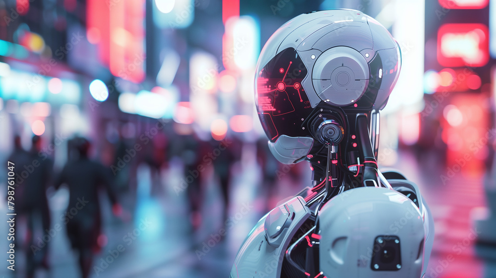 a world where Artificial Intelligence dominates, blending seamlessly with daily life a world where Artificial Intelligence dominates, blending seamlessly with daily life
