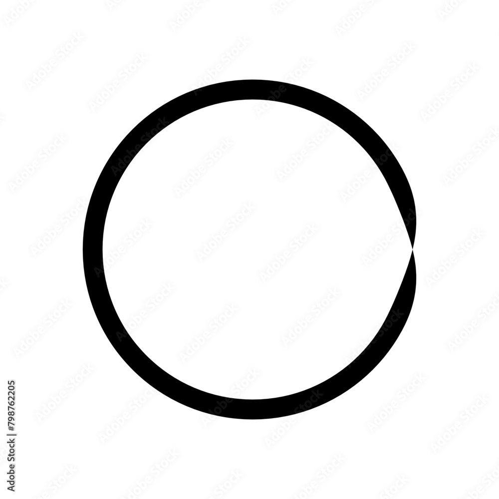 Circle frame Brustoke icon Circle frame Brustoke icon