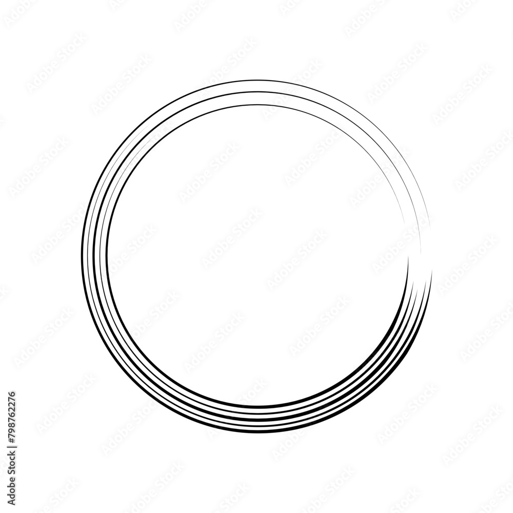 Circle frame Brustoke icon Circle frame Brustoke icon