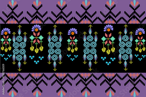 Abstract ethnic geometric pattern design for background or wallpaper.
Figure tribal embroidery. Indian, Scandinavian, Gypsy, Mexican, folk pattern.