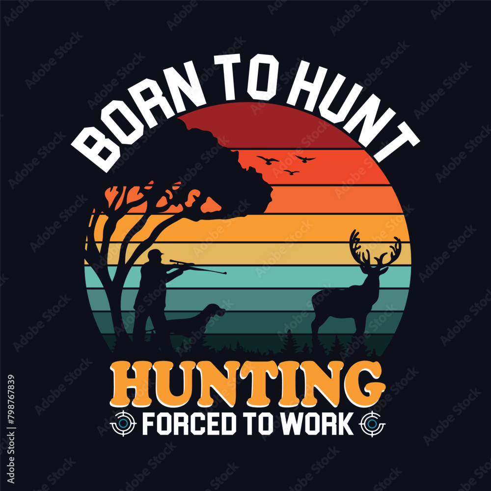 hunting t shirt design 