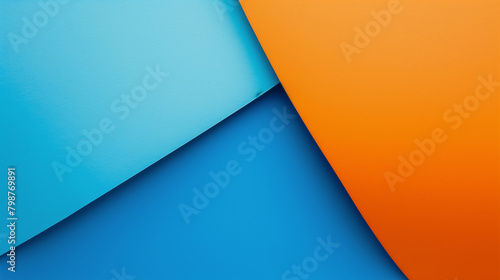 Tangerine orange and cerulean blue  abstract background  styled for high contrast and a refreshing ambiance 