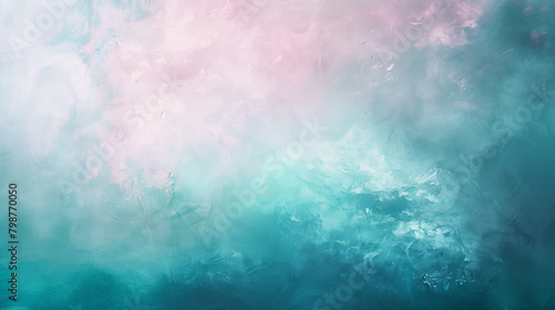Teal and mauve, abstract background, styled for dreamy contrast and a serene ambiance © Olga