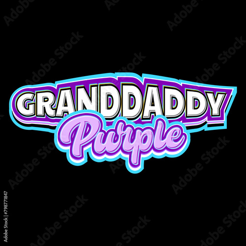GRANDDADDY PURPLE LETTERING DESIGN