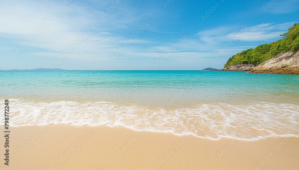 beautiful sandy beach and soft blue ocean wave
beautiful sandy beach and soft blue ocean wave