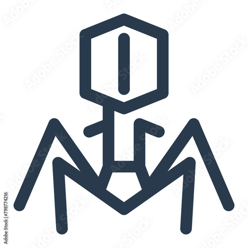 Virus Bacteria Vector Icon Illustration