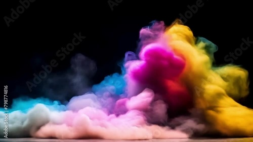 animated colorful smoke, fog, haze perfect background movement
