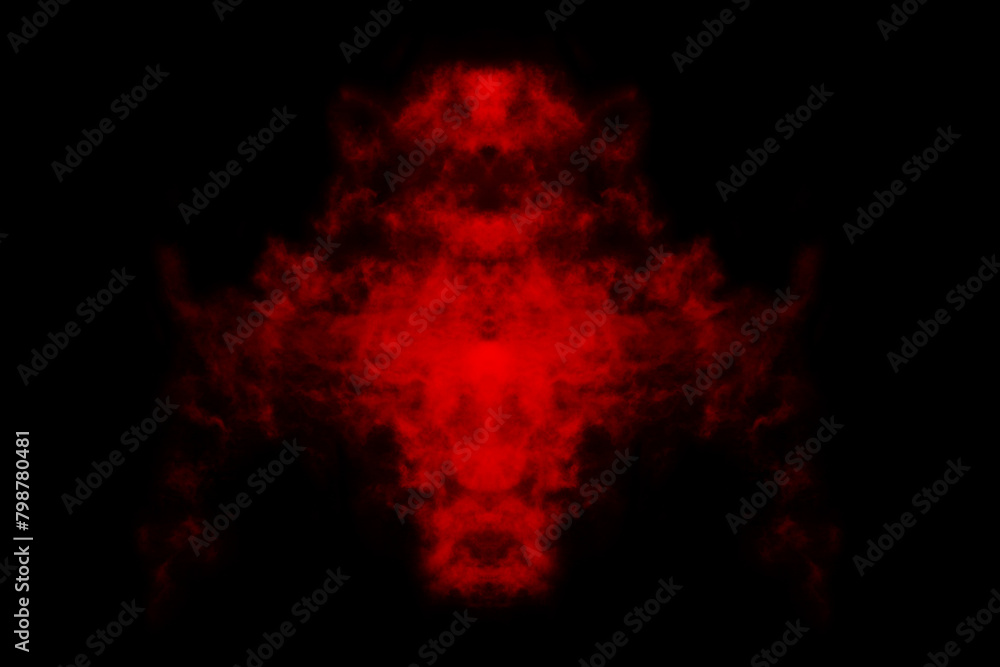 Textured cloud, Abstract red,isolated on black background Textured cloud, Abstract red,isolated on black background