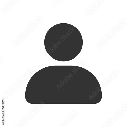Person glyph vector icon isolated on white background. Person glyph vector icon for web, mobile and ui design