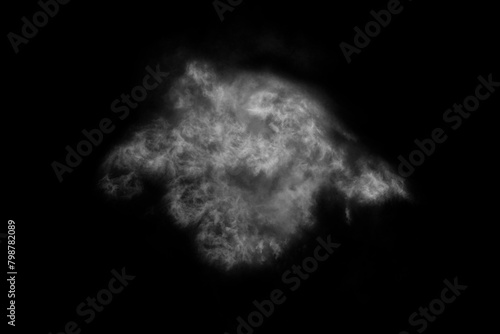 Textured Smoke,Abstract black,isolated on black background