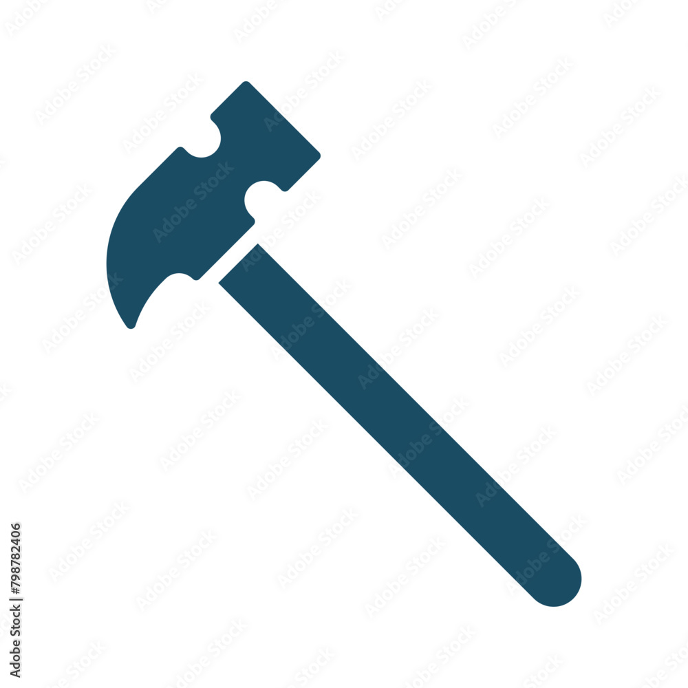 Claw hammer svg cut file. Isolated vector illustration. Claw hammer svg cut file. Isolated vector illustration.