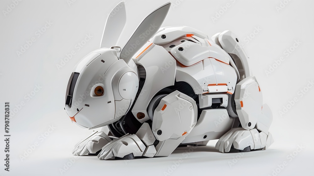 rabbit robot with built-in 3D printing capabilities
