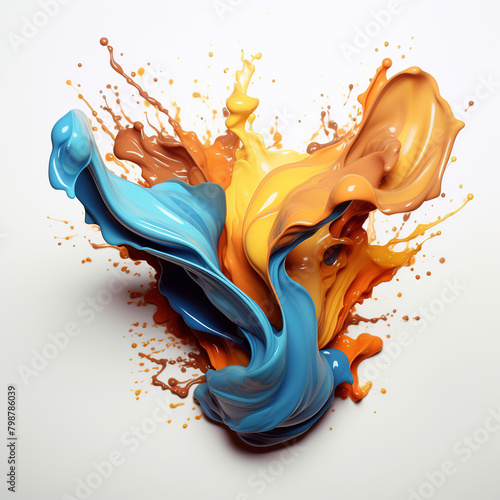 splash isolated on white background