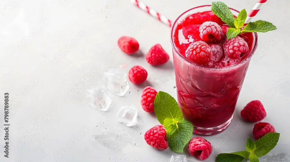 glass of fresh raspberry juice, Generative AI, glass of fresh raspberry juice, Generative AI,
