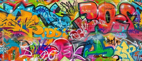 Seamless Graffiti Background Wallpaper