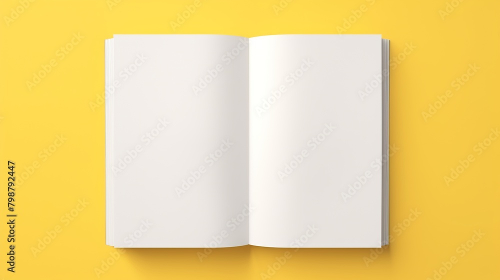 3D Rendering of Opened Blank White A4 Magazine Brochure Mockup
3D Rendering of Opened Blank White A4 Magazine Brochure Mockup