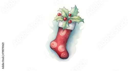 Christmas stocking, stuffed Christmas stocking