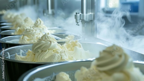 ice cream production, Generative AI, photo