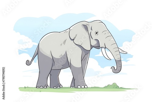 elephant, large elephant