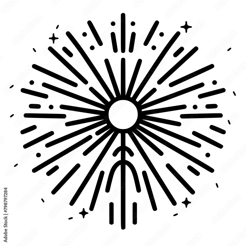 Obraz premium firework icon, celebration icon, spark icon, party icon, anniversary icon, birthday icon, carnival icon, celebrate icon, festival icon, christmas icon, event icon, explosion icon, sparkle icon, abstra