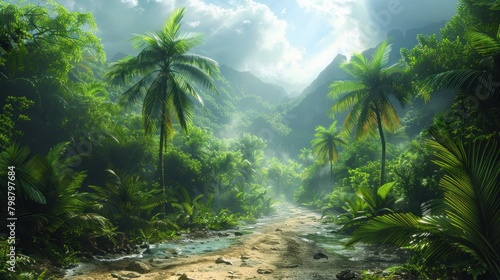 Tropical background wallpaper