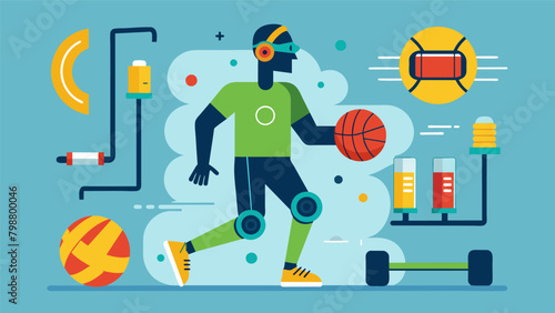 Specialized equipment allows athletes to practice and perfect muscle memory with neural feedback systems providing data to improve technique and form..