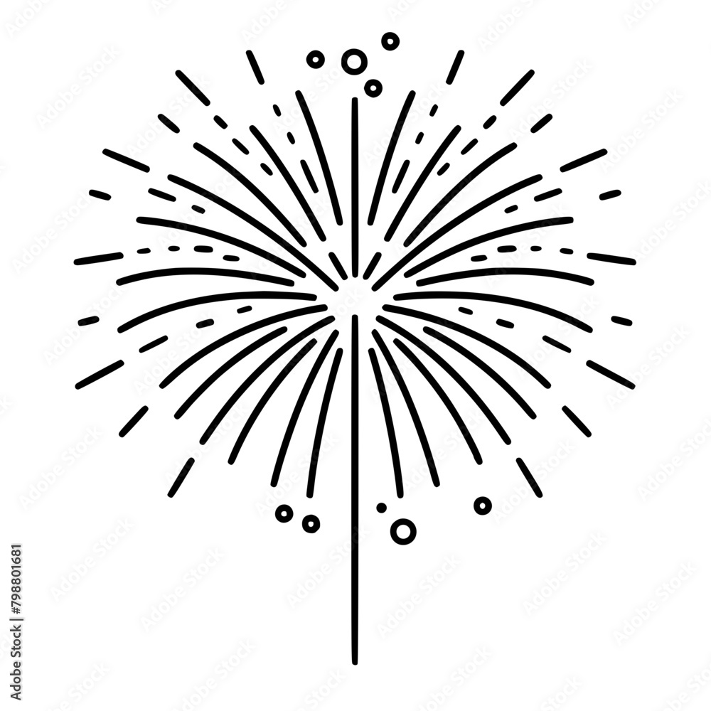Obraz premium Firework icon, celebration icon, spark icon, party icon, anniversary icon, birthday icon, carnival icon, celebrate icon, festival icon, Christmas icon, event icon, explosion icon, sparkle icon