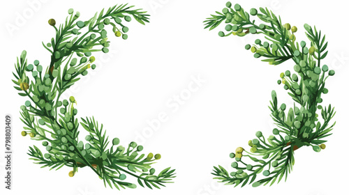 Beautiful wreath circular frame or border made of j