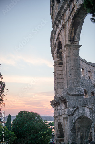 a part of a roman amphitheatre Pula Arena