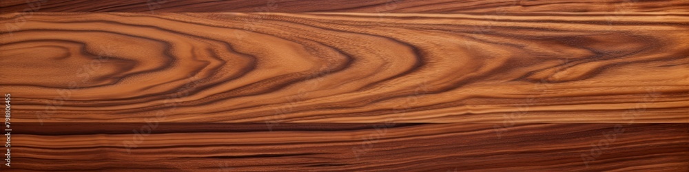 Naklejka premium Uninterrupted Grain of Super Long Walnut Wood Planks