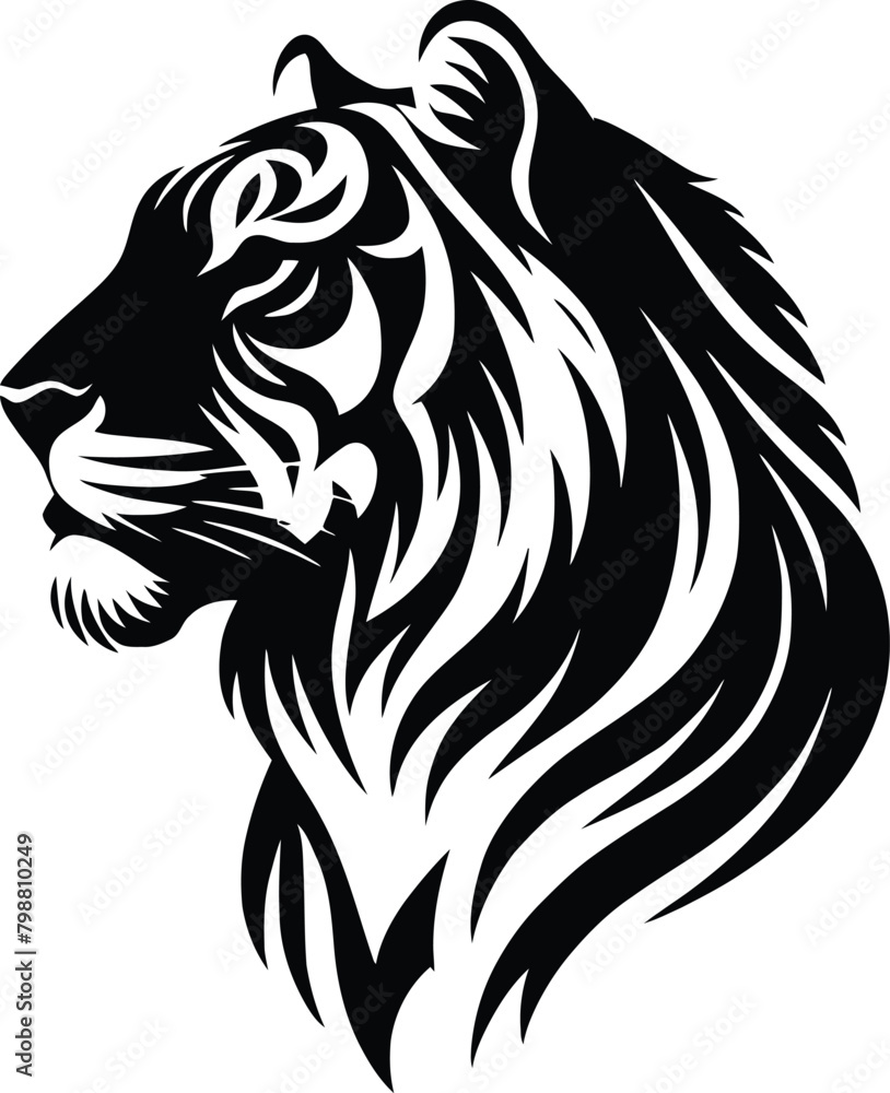 Obraz premium tiger silhouette