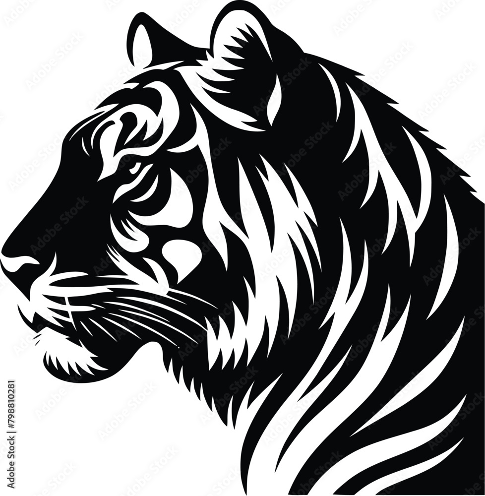 Obraz premium tiger silhouette